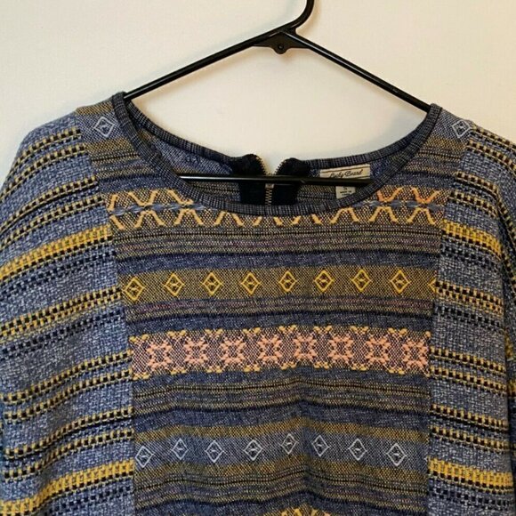 LUCKY Brand Women's Denim Fray Blouse Size Small - Picture 2 of 7